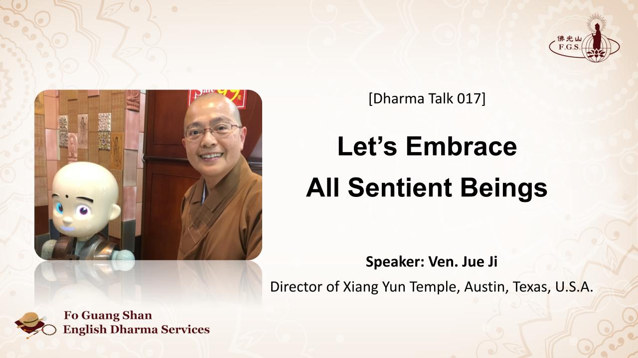 Let’s Embrace All Sentient Beings!